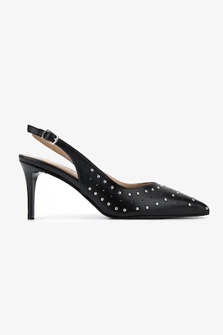 Valmenti Kadın Hakiki Deri Siyah Slingback Ayakkabı 33 7639 Bn Ayk Y26 Sıyah Dr