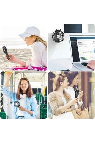 Yingfu 7 Bıçaklı Mini Elektrikli Soğutma Fanı, Yeşil Renkli, Uygun Hafif Kullanımlar İçin