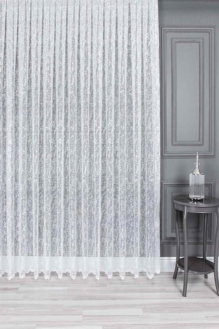 Evdepo Home Kullanıma Hazır Örme Tül Perde (540780190)