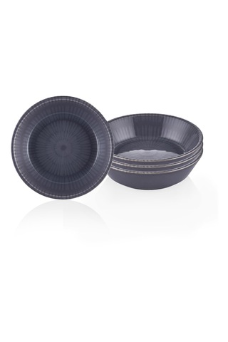 The Mia Noon Çerezlik 4lü Set Gri 10 Cm