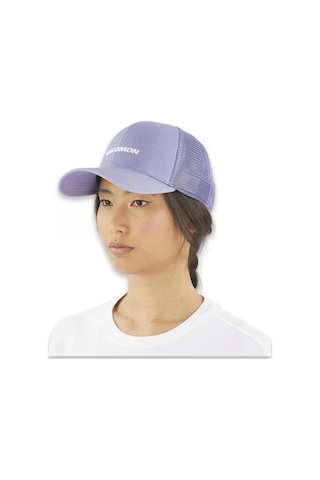 Salomon Lc2428900 Cap Trucker U Mor Unisex Şapka Siyah-mor Siyah - Mor