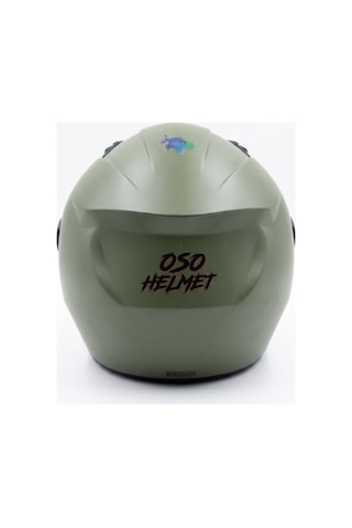 Oso Helmet Yarım Kask Gözlüklü Haki Yeşil - Xl Beden Haki