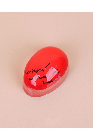 Renk Değiştiren Yumurta Zamanlayıcı Kıvamlayıcı Kırmızı