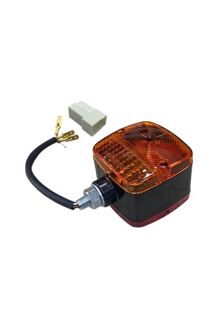 Park-sinyal Lambası Sarı-kırmızı Çift Taraflı 80 80 Mm Komatsu Forklift