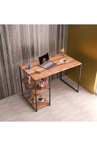 Çalışma Masası Yandan Raflı Atlantik Çam Atlantik Çam
