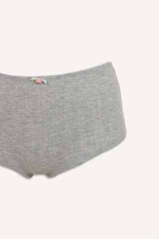 Defacto %100 Pamuk Fitlli Elastik Bel Fiyonk Detaylı Boxer H3650ax26spgr210 Gri-gr210