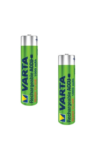 Varta 5703 1000 mAh AAA Ni-MH Şarj Edilebilir İnce Kalem Pil 2'li