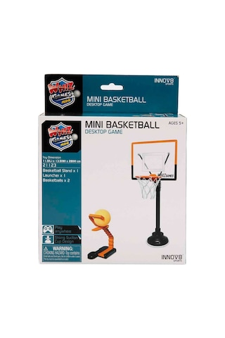 Masaüstü Mini Basketbol Oyunu Fırlatıcılı Pota İle Refleks Geliştiren Masa Oyunu