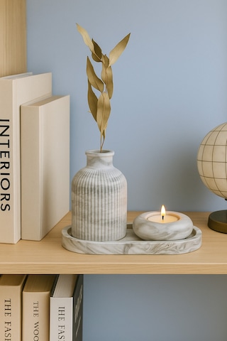 Seramik Vazo, Tealight Mumluk Ve Dekoratif Tepsi Seti - Beyaz Minimal Tasarım 29894909 Seramik Vazo, Tealight Mumluk Ve Dekoratif Tepsi Seti - Beyaz Minimal Tasarım 29894909