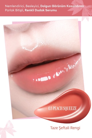 Clıo Glaze Lip Serum 03 Peach Squeeze