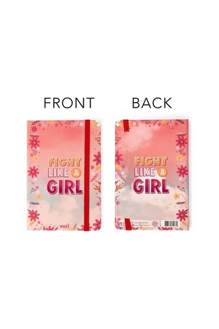 Desenli Sert Kapak Lastikli Defter A6 Karma