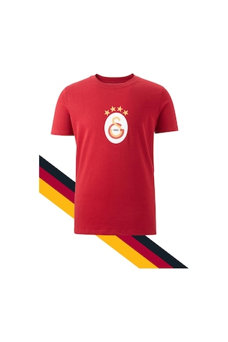 Galatasaray Lisanslı Gri T-shirt, Hediyeli Kırmızı T-shirt Gri-kırmızı