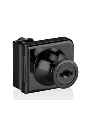 Canex Cam Kilidi Tekli Siyah Kare Tip 10 Adet Gri