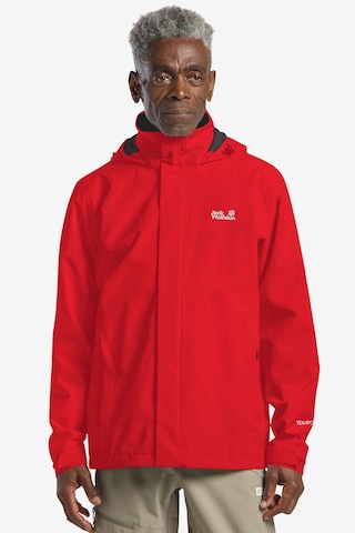 Jack Wolfskin Trailtime 2l Erkek Outdoor Ceketi Kırmızı