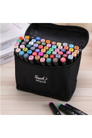 Touch Silky Twin Marker Kalem Seti Çantalı 60 Lı