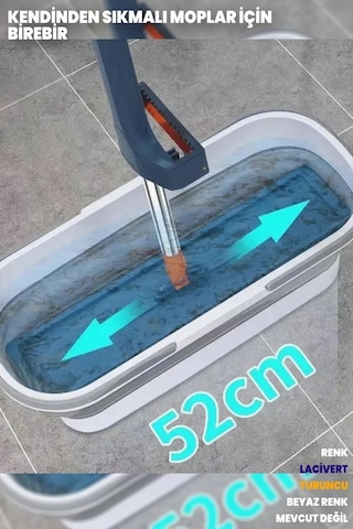 Katlanabilir Mop Kovası Tekerlekli Akordiyon Tüm Moplara Uyumlu S