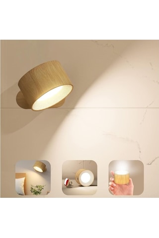 Ulzyvf Duvar Monteli Usb Lambalar, 3 Renk Ve Parlaklık Seviyesi, 360 Dönen Top, Kablosuz Okuma Işıkları Diğer