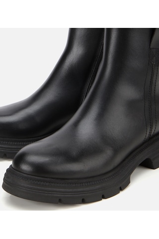 Hotiç Kadın Deri Siyah Yumuşak Dokulu Bilekte Düz Bot 01boh313470a100 01boh313470a100 Siyah
