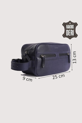 Hakiki Deri Erkek Takım Çantası Lacivert Smr8518 Lacivert