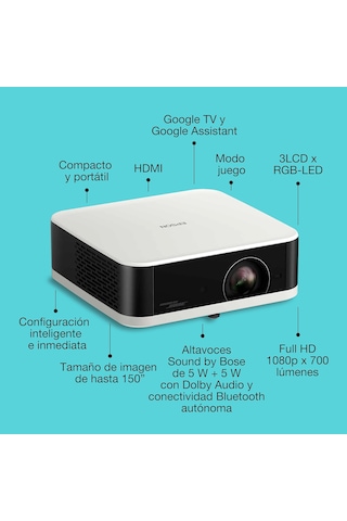 Epson Lifestudio Ef-61w Google Tv Full Hd Projeksiyon Cihazı