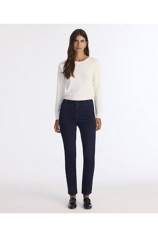 Yargıcı Denim Düz Yüksek Bel Pantolon 25kkpn3042p 484 Lacivert