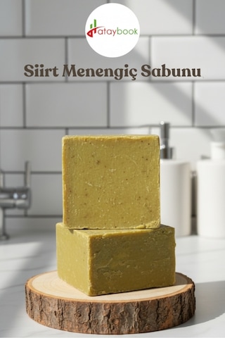 Siirt %100 Bıttım Sabunu 2 Adet El Yapımı Menengiç 300gram Doğal