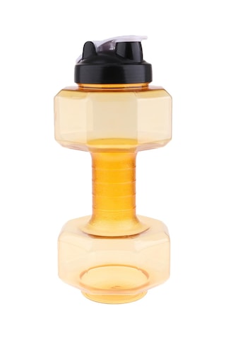 Suntek Fitness Halter Ağırlığı Güçlü Su İçecekleri Şişesi 2600ml-sarı
