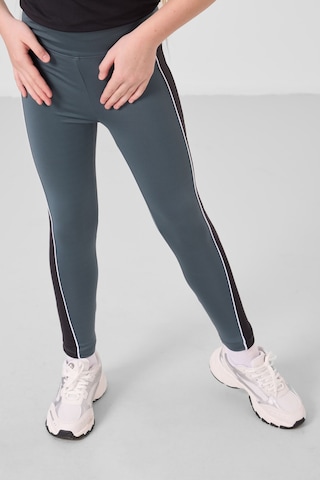 Tommylife Siyah-orman Yeşili O Yaka Yan Şerit Detaylı Standart Fit Performans Kız Çocuk Tayt Takım - 75191 Siyah