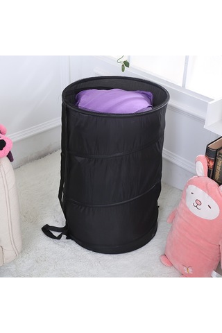 Yifomall Büyük Boy Çekmeceli Oxford Kumaş Çöpünlük, Taşınabilir Katlanabilir Ev Ve Ofis Organizasyon Çanta Siyah Diğer