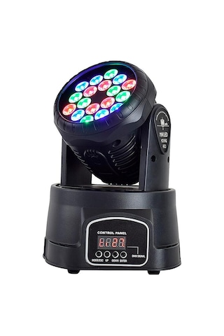 SSP Deron 18 Mini LED Moving Head Wash (Boyama) Robot Işık