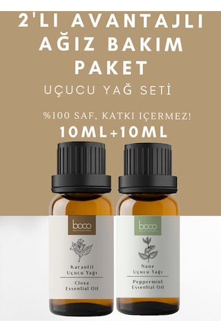 Boco Born In Cosmetics Karanfil + Nane %100 Saf Uçucu Yağı 2 x 10 ML