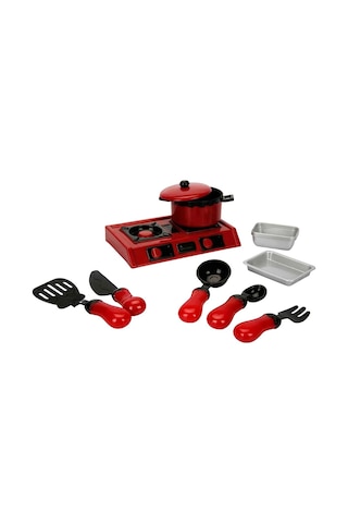 Çocuklar İçin 10 Parça Oyuncak Mutfak Seti Renkli Evcilik Aksesuarları