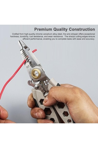 Pazly Tel Tel Striptizci Sıyırma Profesyonel Jms İnç Fonksiyonlu Çok Awg Alet 7 22-10 Ki