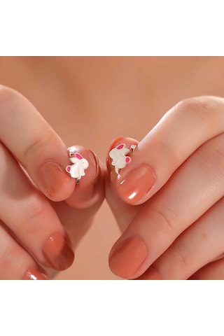 Kenpazar Gümüş Tavşan Çocuk Küpesi 68081845