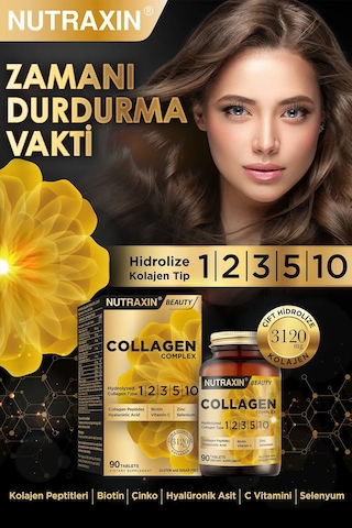 Nutraxin Hidrolize Collagen Tip 1-2-3-5-10 Complex 2x90 Tablet