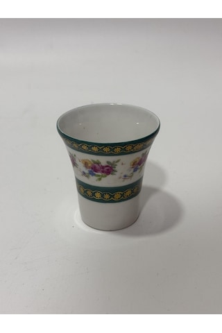 Couleuvre Limoges Çiçek Desenli Yeşil Mini Su Bardağı 5,5cm