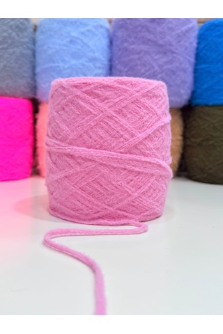 Tavşan Tüyü İp El Örgü İpi 200gr - Pembe