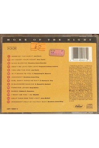 Plak Değildir Cd Dir Cd Whispers More Of The Night Cd