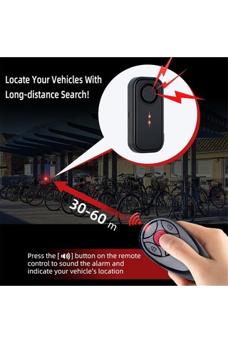 Anjiexun Uzaktan Kumandalı Titreşimli Bisiklet Alarmı Motosiklet Bisiklet Alarmı