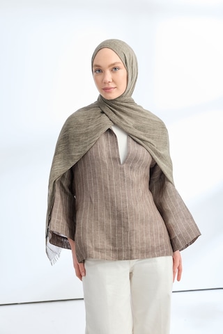 Armanda Organic Touch Ketens Viskoz Şal- 3601 Gri