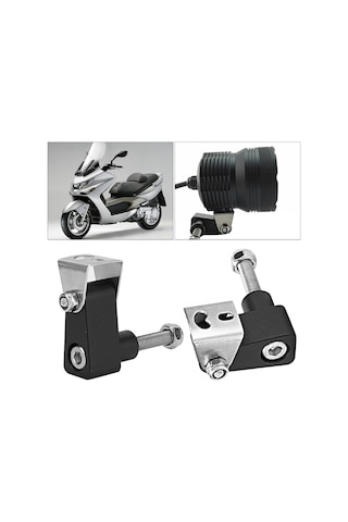 Xiyyadms Kymco Xciting 250/300/400, K-xct300, Nikita, Downtown350 Ve Gdınk Ak550 İçin Alüminyum Led Spot Lambası Tutucusu Çift Set - Dayanıklı, Kolay Kurulum