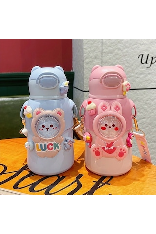 Çocuklar İçin Sağlıklı Ve Dayanıklı 316 Kalite Paslanmaz Çelik Bardak, Yemek Dostu Çocuk Kupası MAvi