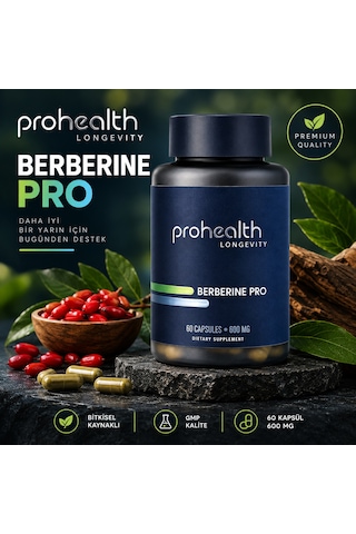 Prohealth Longevity Berberine Hcl Pro 600 Mg 60 Capsules