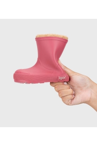 Igor İgor Kürklü Çocuk Yağmur Botu Yogi Borreguito W10306 Pembe