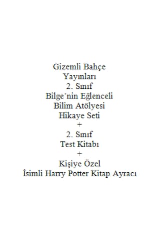 2. Sınıf Hikaye Kitabı Seti Gizemli Bahçe Yayınları Bilge'nin Eğlenceli Bilim Atölyesi + 2. Sınıf Test Kitabı + Kişiye Okul Çocuk Kitapları 52446662
