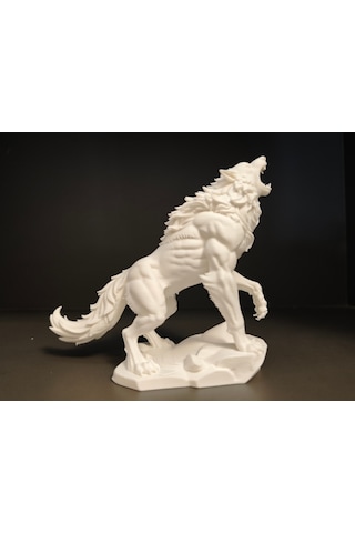 Vahşi Kurt Adam Werewolf Heykeli Epik Fantastik Dekorasyon Ve Koleksiyon Figürü