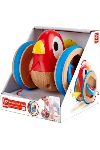 Ahşap İpli Çekçek Yürüme Arkadaşım Papağan 1 Yaş +