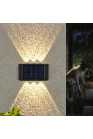 Zenviya21 2'li Solar Duvar Aydınlatması 6 Led, Gün Işığı Zenya785