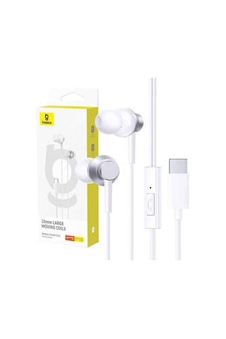 Baseus Encok Cz11 Type-c Mikrofonlu Kulaklık-beyaz Diğer