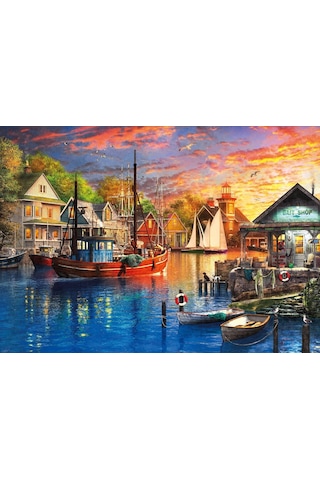 Ks Games 3000 Parça Amerikan Limanında Gün Batımı Puzzle - Dominic Davison